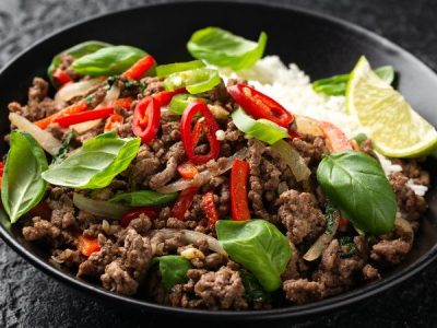 ผัดกะเพราเนื้อ