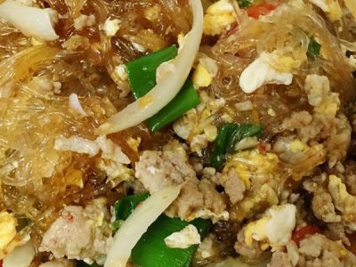 ผัดวุ้นเส้นหมูสับ